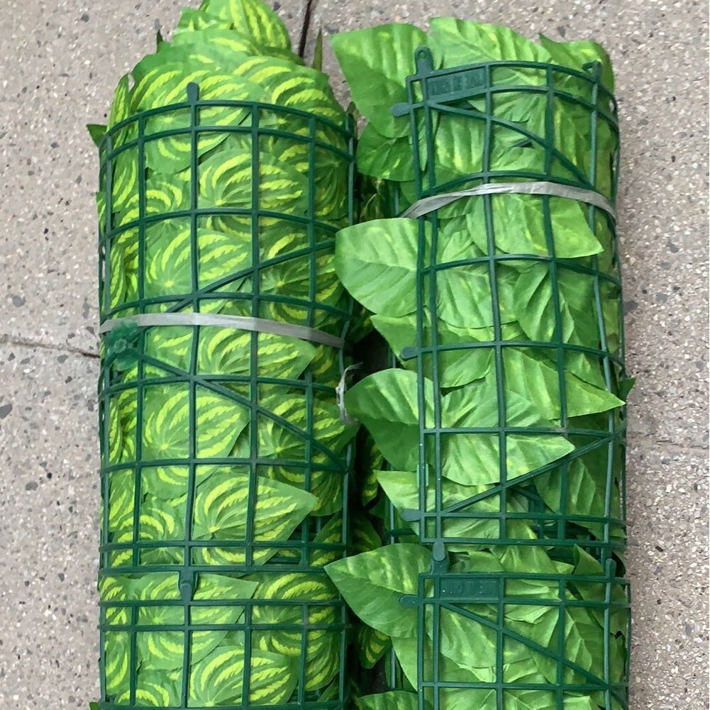 Artificial Leaf Fence Panels Leaf Hedge Privacy Fence Roll Wall Landscaping Outdoor Garden Backyard Decoration Balcony Fence