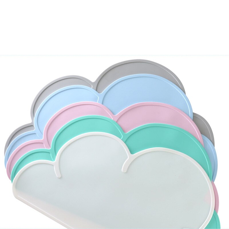 Mantel Individual de silicona para perros, impermeable, bonita nube, estera de alimentación para mascotas, almohadilla para gato, cuenco de fácil lavado, comida, agua potable, suministros para mascotas