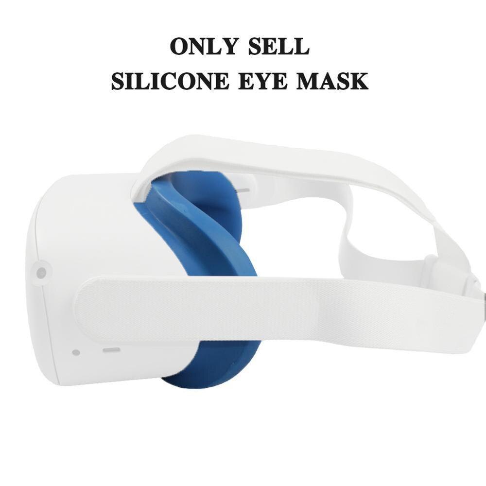 Blødt silikone øjedæksel anti sved øjenpude til oculus quest 2 briller, der kan vaskes og ikke-skridsikre vr headset tilbehør