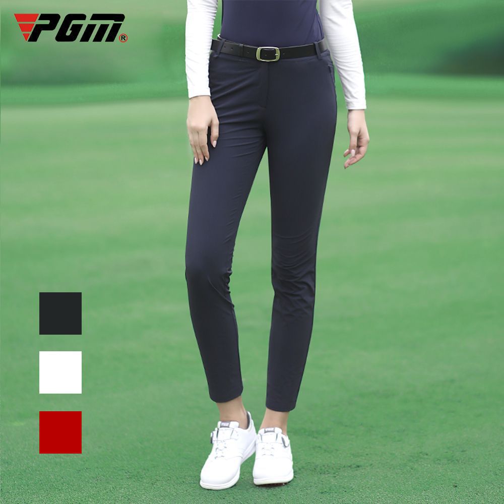 Pgm Autumn Winter Ladies Golf Pants Women High Elasticity Sport Trousers Slim Fit Golf/Tennis Pants Warm Windproof Golf Clothing