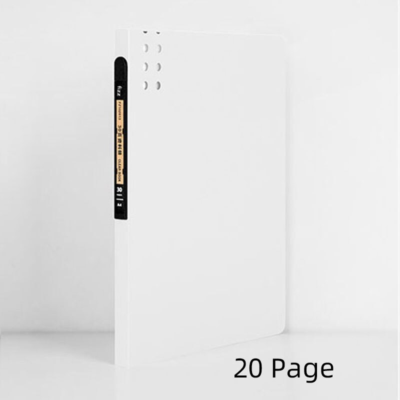 20/30 Pages A4 Information Booklet Insert Folders Commercial Data Book Office Supplies for Enterprise School Book: White 20Page