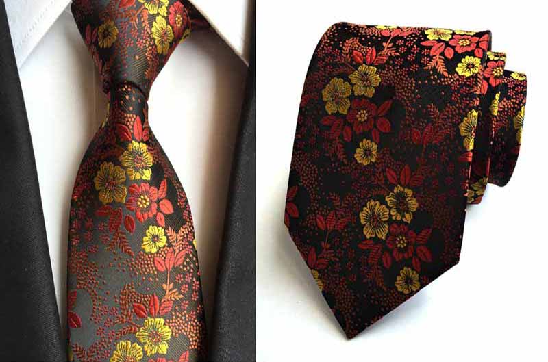 Fabrik 8cm slips blomster blomst jacquard vævet klassiske mænd halsbånd bryllupsfest gravatas brudgom silke slips: Kt184
