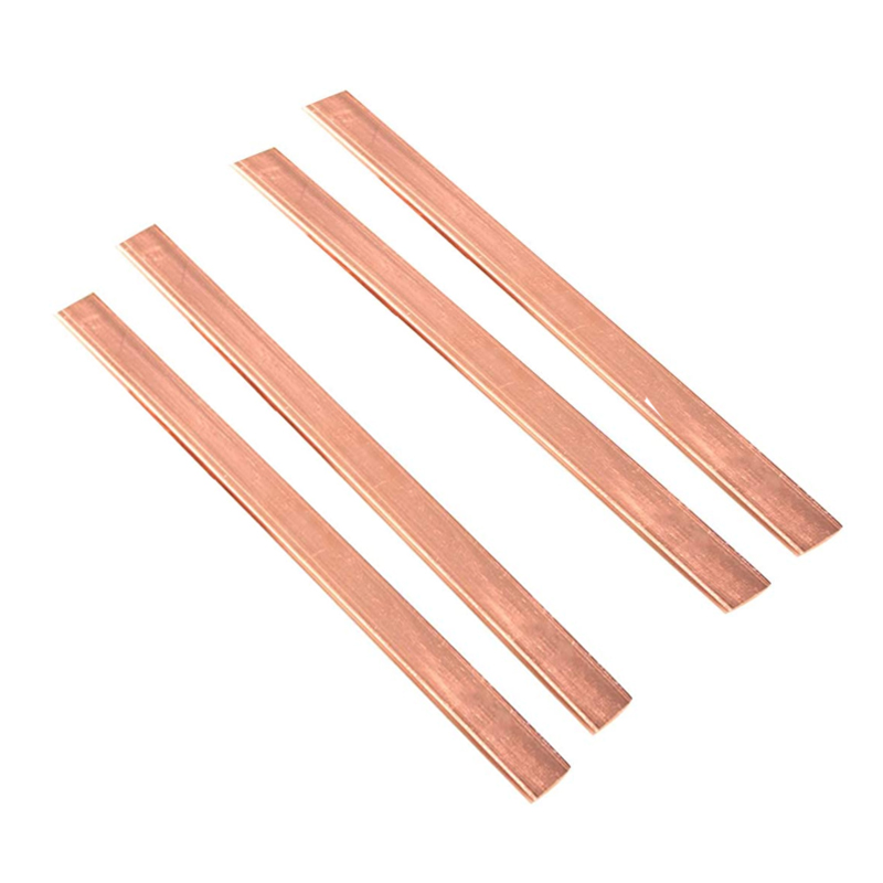 Bande de cuivre rouge pur 99%, feuille de cuivre rouge, feuille de cuivre, barre de bricolage, matériel CNC multi-taille 1 pièce