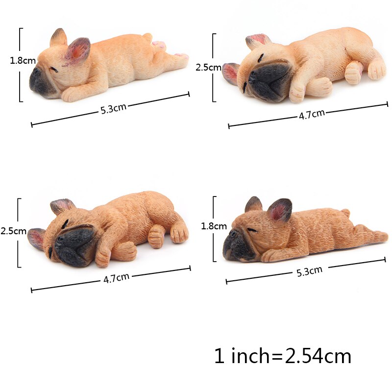Cute French Bulldog Magnet Refrigerator Sticker Sleeping Dog Cartoon Fridge Magnets For Office Home Decoration Sticker