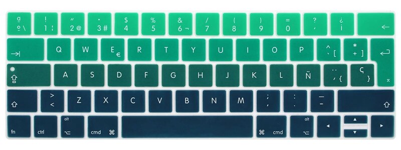 4 vervangende stickers Spaans toetsenbord, ondoorzichtige, voor laptop