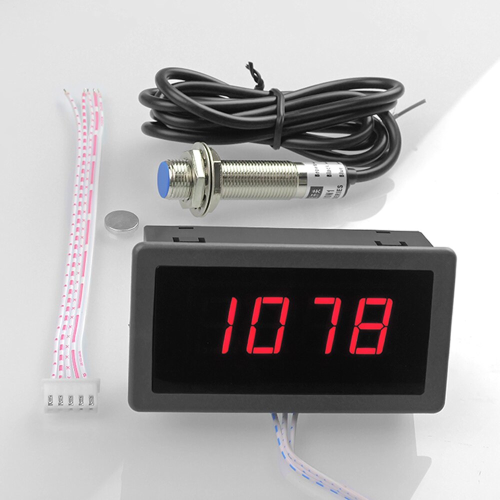 4Bit digital display tachometer motor speedometer counter tachometer RPM Speed Meter Hall Switch Sensor