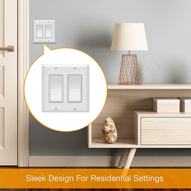 10 Pcs Decorator Light Switch or Socket Outlet Wall Panel Polycarbonate Thermoplastic