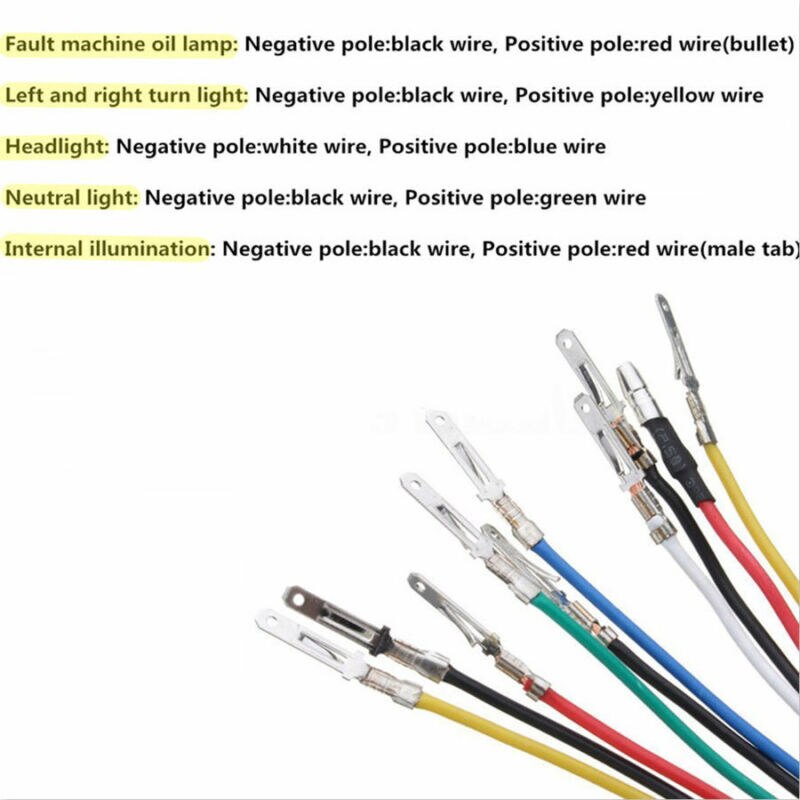 Motorcycle Tachometer and speedometer Speedometer Tachometer Instrument LED Light