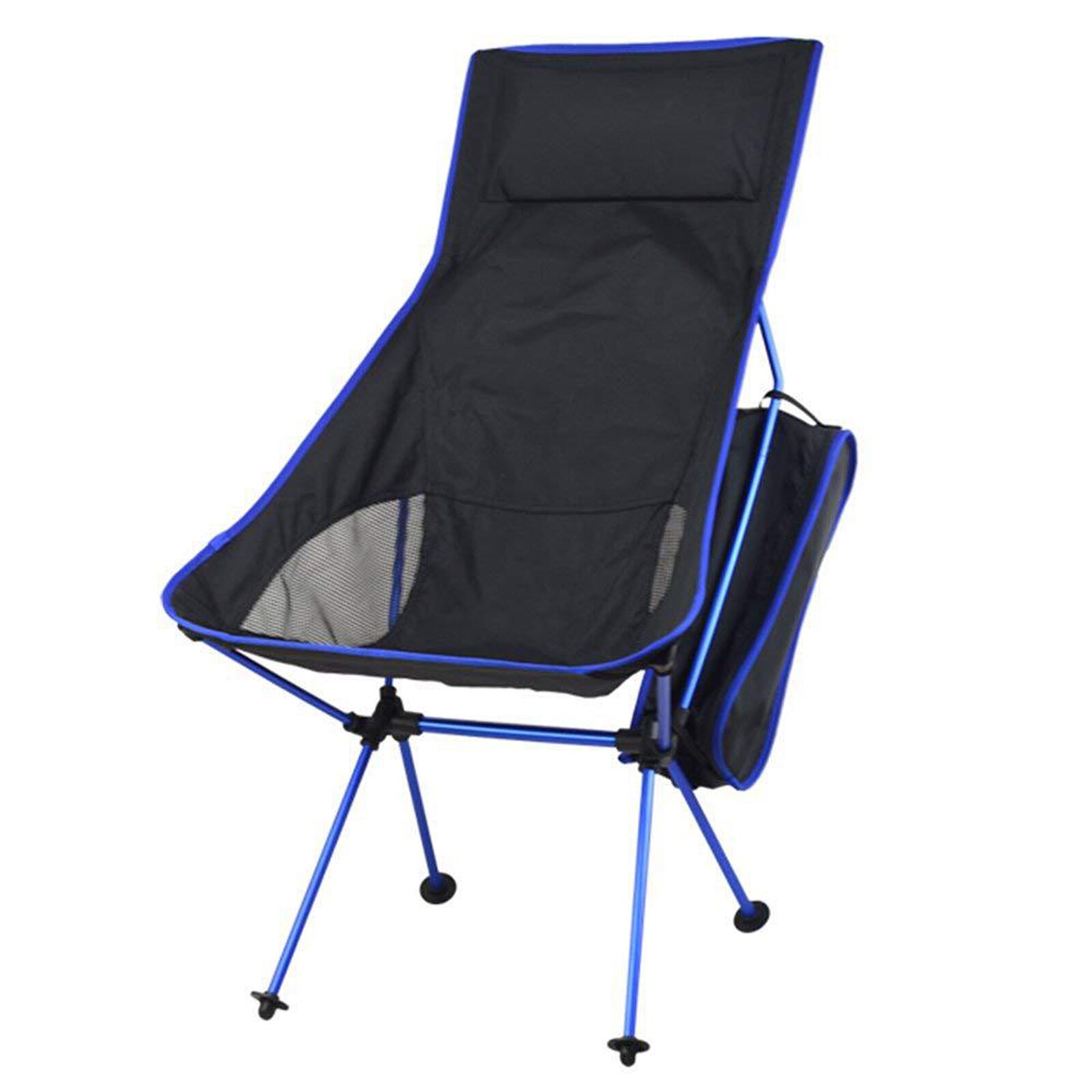 Sedia da pesca pieghevole escursionismo mobili da viaggio ufficio casa allunga sedia da campeggio esterna ultraleggera turistica portatile: Blue