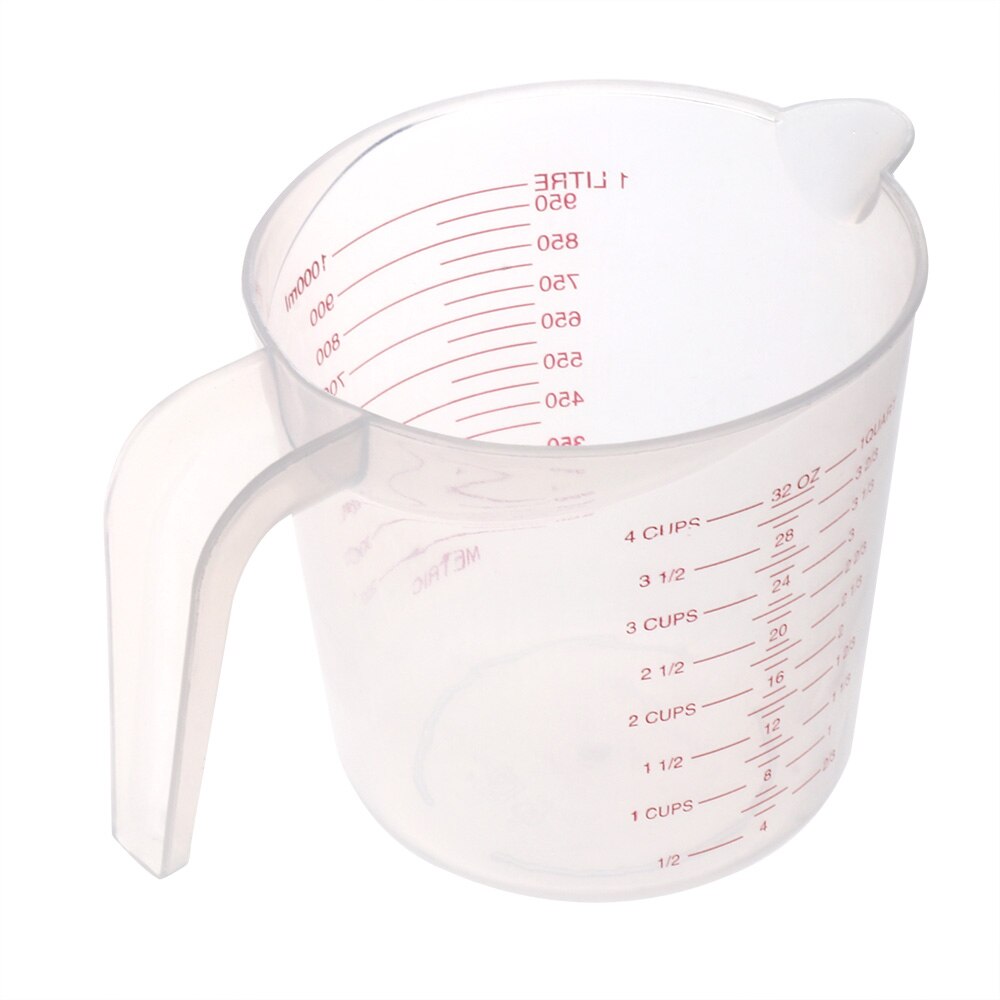 Measuring Jug Cup Clear Plastic Graduated Measuring Cup for Baking Beaker Liquid Measure JugCup Container