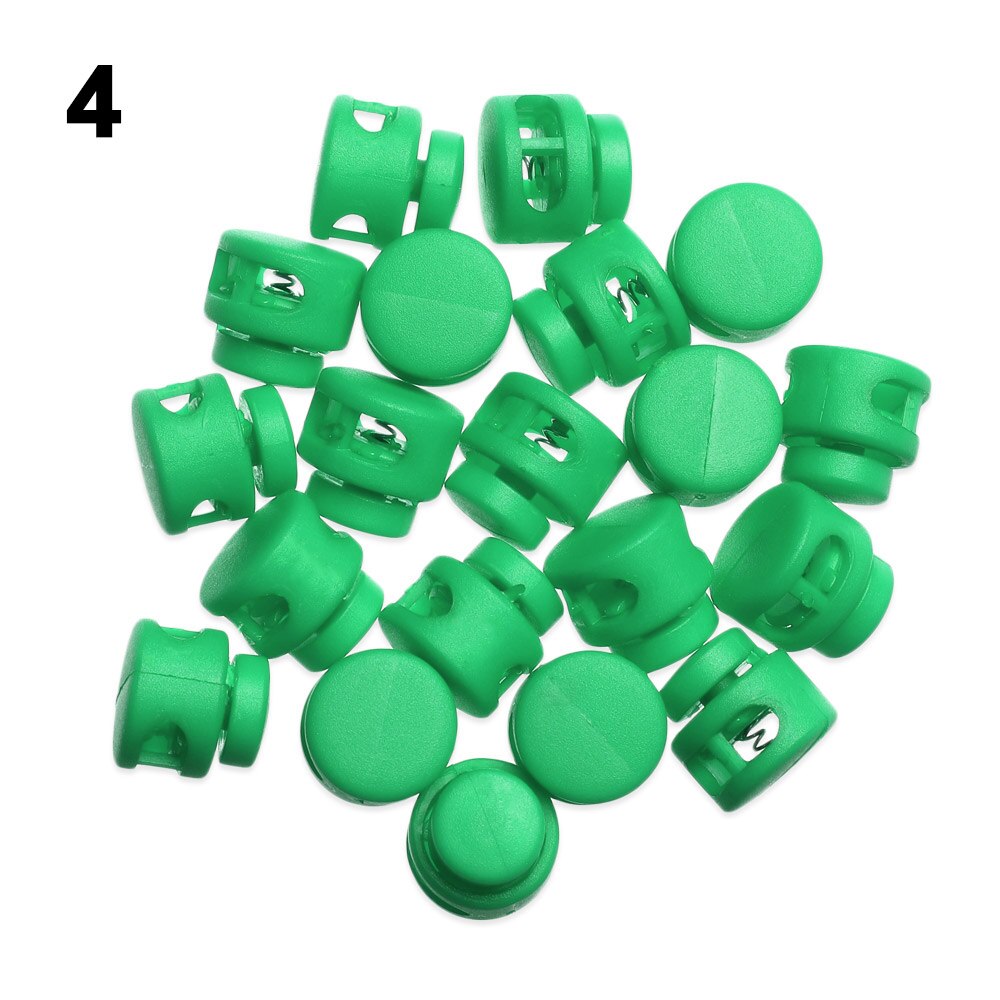 20pz Multi-colori di Plastica Fermacorda E Ganci di Blocco del Cavo 6 millimetri Doppio Foro fagiolo alternare clip di Abbigliamento FAI DA TE Merletto di Abbigliamento Sportivo accessori: 4