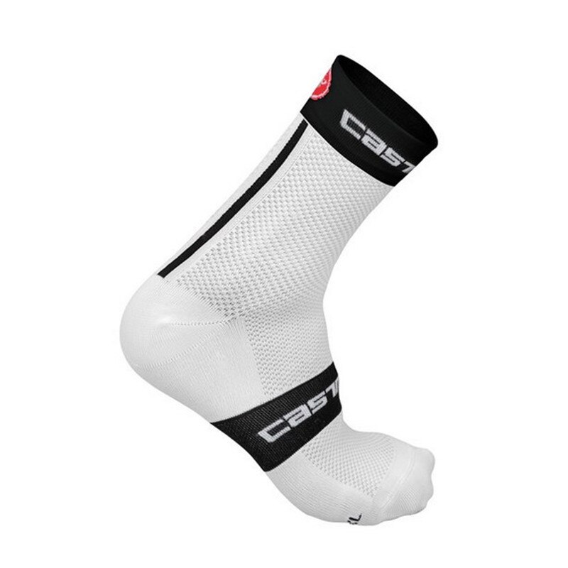 Fietsen Sokken Eenvoudige Multicolor Sport Ademend Deodorant Mannen Vrouwen Fiets Sokken Calcetines Ciclismo: Black