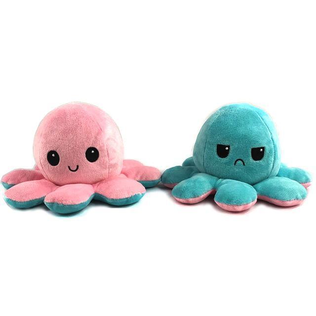 Flip two-sided Octopus Plush Stuffed Doll Toy: A