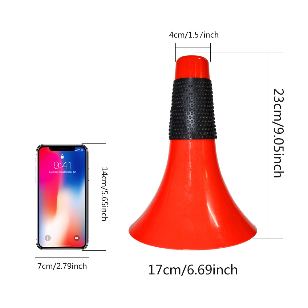 9 Inch Sport Training Cone Basketball Cones Soccer Cones PVC Marker Cones Barrier Bucket For Indoor Training Equipment