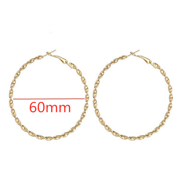 50mm 60mm 70mm Einfache Spirale Große Creolen Für Frauen Aussage Großen Kreis Runde Ohrringe Partei schmuck Mädchen: Grün