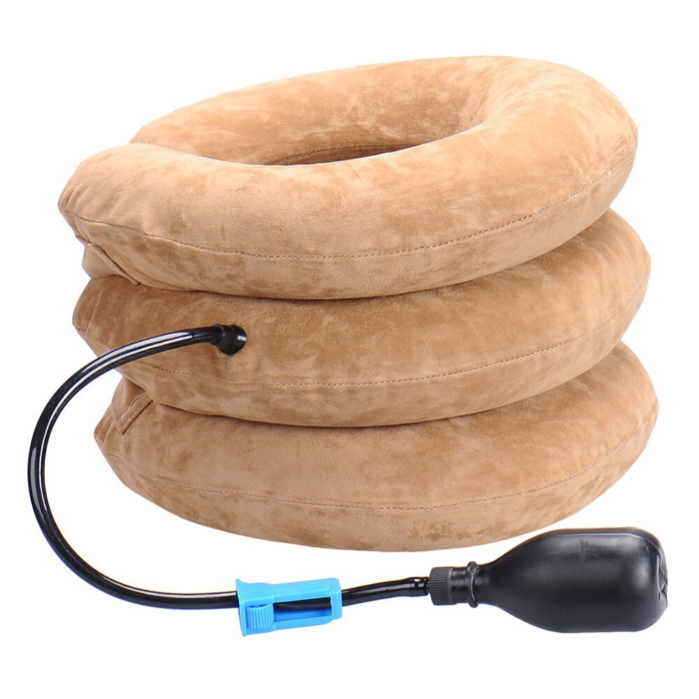 Inflatable Cervical Collar Neck Relief Traction Brace Support Stretcher Device: E1