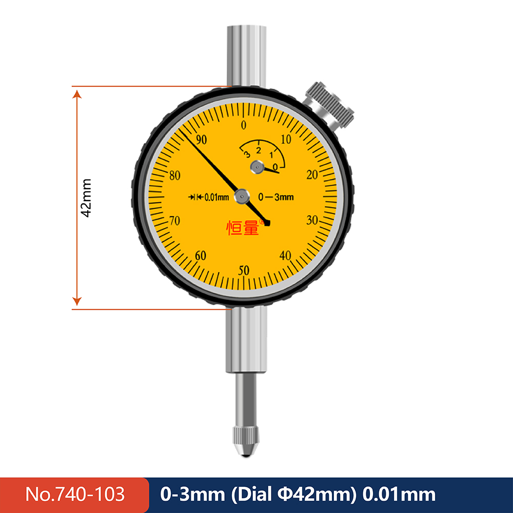Boutique Mechanical Dial Indicator Stainless Steel Length Measuring Tool Specification 0-3mm 0-5mm 0-10mm 0-20mm 0-30mm 0-50mm: WHITE