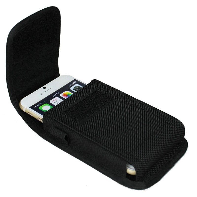 Iphonex Universele Mobiele Telefoon Pocket Heren Heuptas Nylon Stof Dragen Riemen Riem Clip Telefoon Cover Wallet Cover
