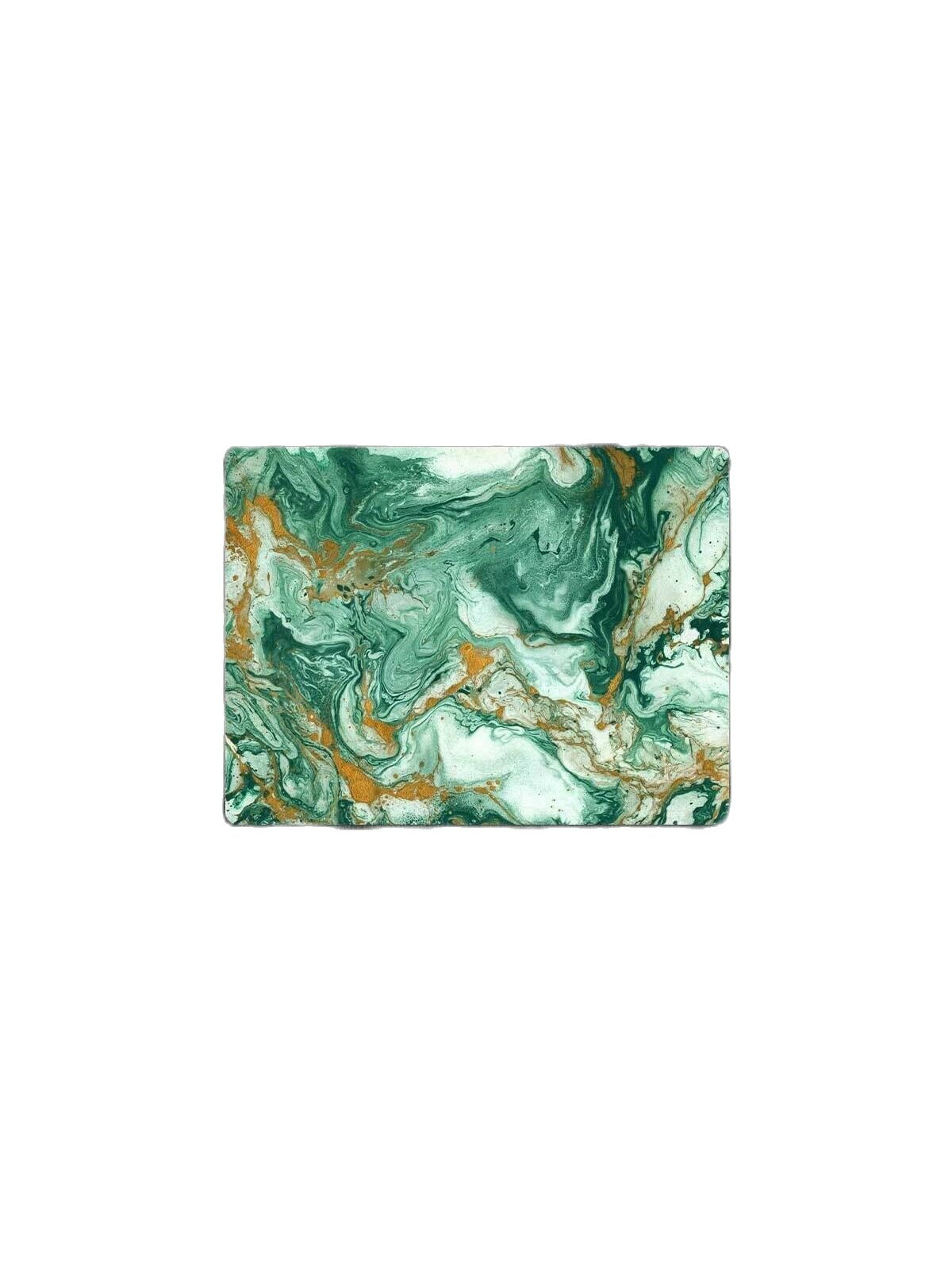 Grøn marmor ser guldmønstret glas skærebord køkken skærebræt køkken 30 x 40 cm
