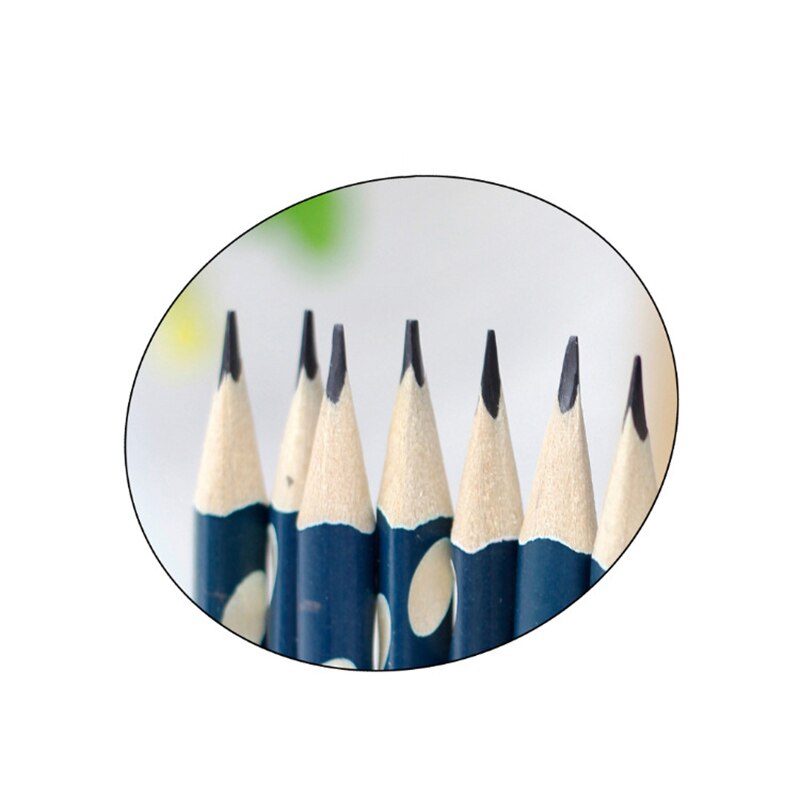 5 pièces crayon de trou HB Kawaii crayons de plomb en bois pour enfants fournitures de bureau scolaires nouveauté papeterie outils de Correction