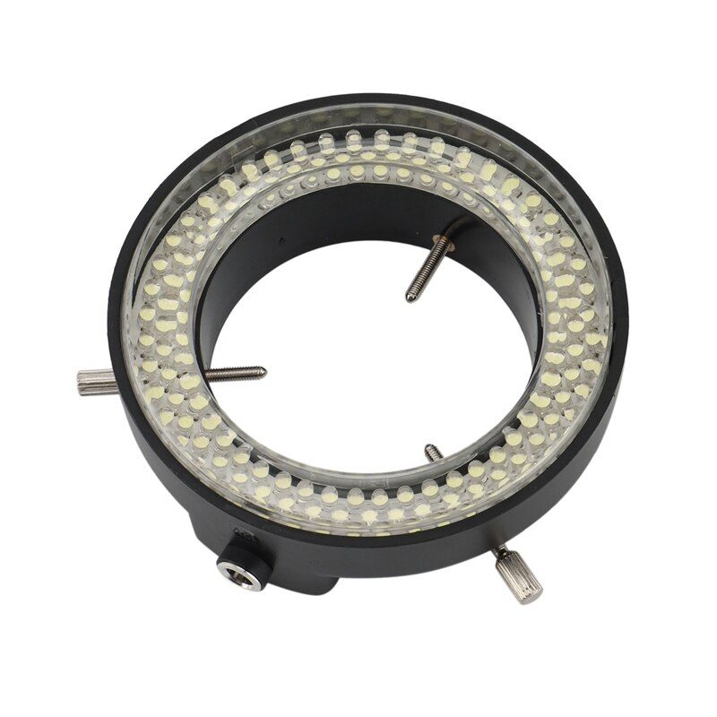 Adjustable 144 LED Ring Light Lamp For Industrial Stereo Microscope Trinocular Microscope Digital Video Camera