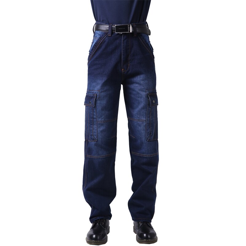Pantalones vaqueros holgados de estilo hip hop para hombre, pantalón vaquero Punk desgastado de talla grande 30-46, con bolsillos grandes, para monopatín, Rap: 36