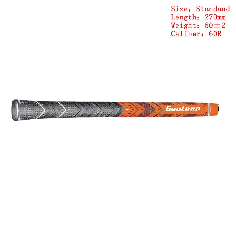 Golf Grips Multi Samengestelde Cord Rubber Standaard En Midsize Golf Club Grips 10 Stks/partij: orange-standard