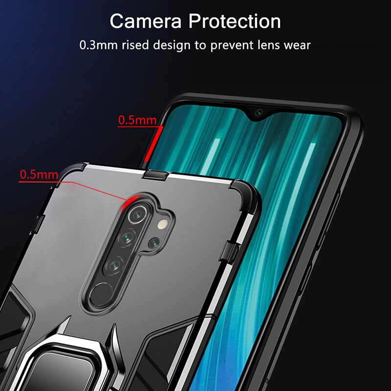 Stoßfest Rügestochen fallen Für Huawei Kamerad 10 Kamerad10 Fällen Stehen Halfter Magnetische Ring Telefon Zurück Abdeckung Für Huawei Kamerad 10 coque