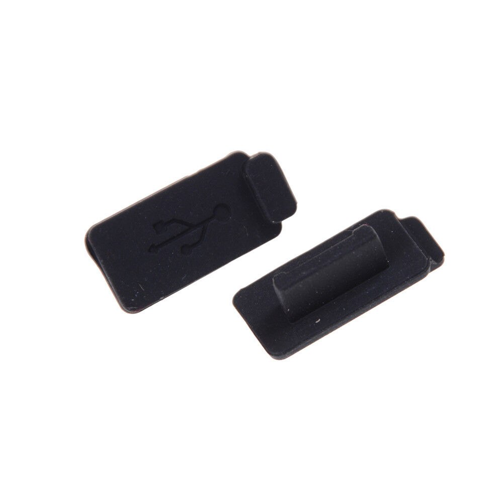 10pcs PC Laptop USB Plug Cover Stopper Soft Dust Cap USB 2.0 3.0 Interface Prevent Rust Dust Plug Black Silicone