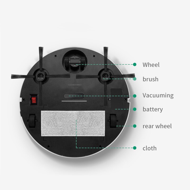 3 In1 Automatic Robot Wireless Vacuum Cleaner ing ... – Grandado
