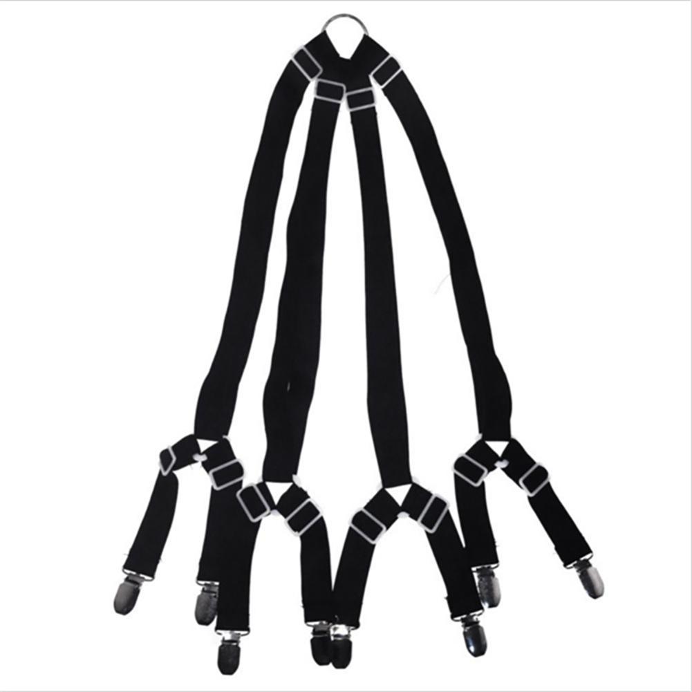 4 Claws Adjustable Bed Sheet Clip Fixator with Elastic Band