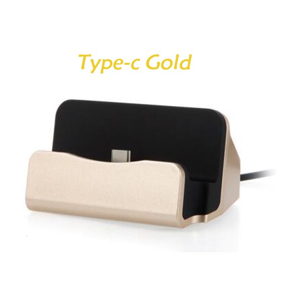 Station de charge USB Type C 3.0, pour Lg G6 Motorola Moto Z Z2 Z3 Play G5 G6 Plus Umidigi Z2 S2 A1 Pro, chargeur: gold color