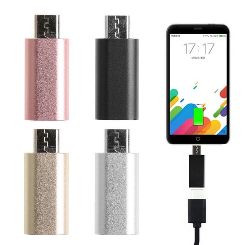 8-Pin Lightning Female To Micro USB Male Adapter Converter For Android Phone K1KF