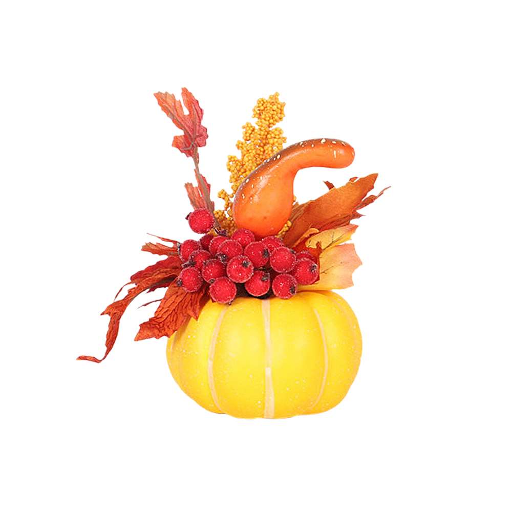 Kunstige gresskar høste høsttakkefest halloween rekvisitter hjemmeinnredning materiale: skum vekt :42.0