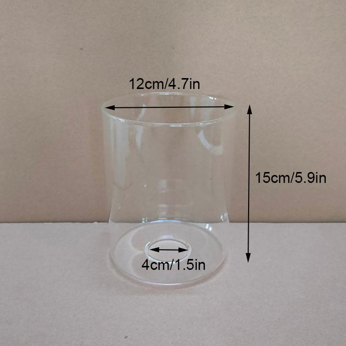 Clear White Cylinder Glass Lamp Shade Replacements for Lighting Fixtures, Frosted Glass Lampshade for E27 Wall Sonces Chandelier: long clear