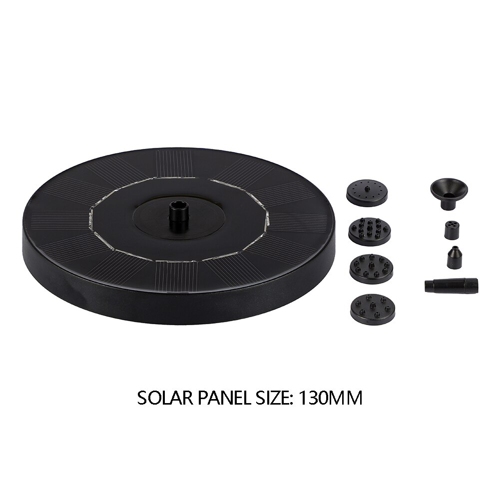 Mini sol fontän pump vattenpump för trädgård pool damm vattning flytande pump sol trädgård fontäner vattenfall fågelbad: A