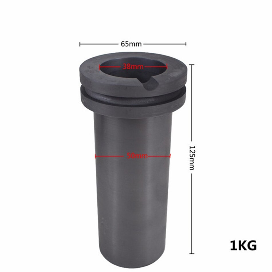 Creuset En Graphite Haute Pureté 1kg - Pour Fusion Des Métaux - Diamètre Intérieur 1.5" - Neuf