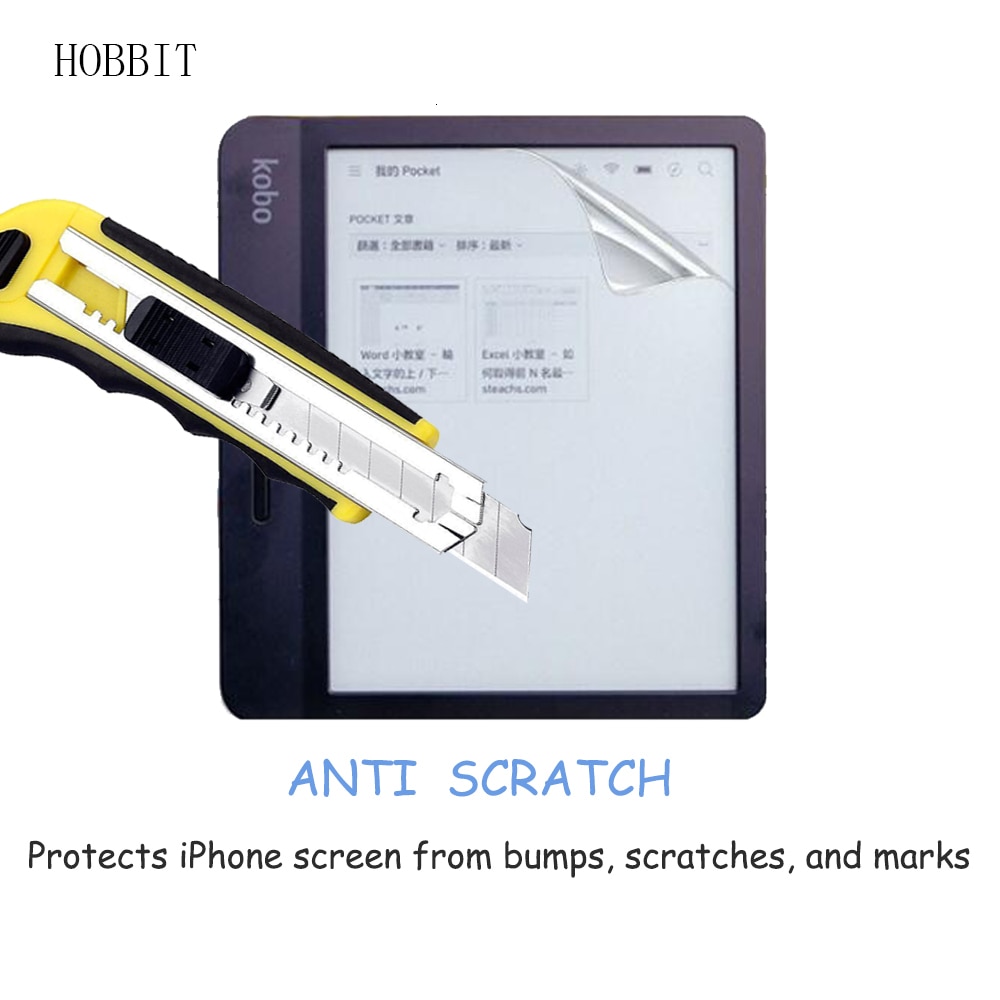Película protetora lcd transparente, proteção para kobo libra h2o 2019 lançamento 7 Polegada tablet portátil anti-arranhão protetor de tela hd