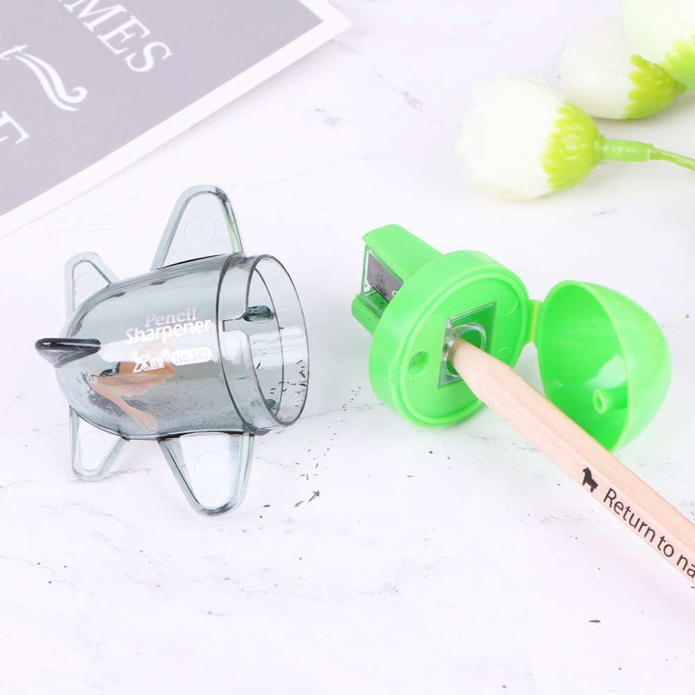 Aircraft Airplane Shape Mechanical Pencil Sharpener Stationery Office School