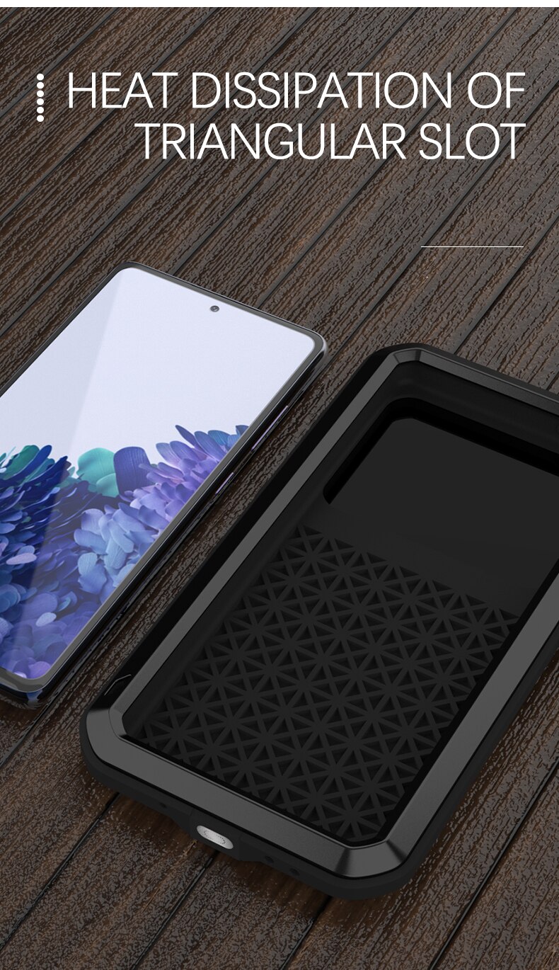 Do Samsung GALAXY S20 Fe Case miłość MEI Shock odporny na zabrudzenia wodoodporny metalowy pancerz pokrywa etui na telefony do Galaxy S20 FE 5G