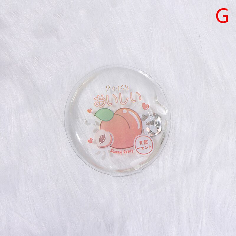 1PC Mini Winter Reusable Gel Hand Warmer Cute Funny Word Print Instant Heating Pack Warmer: G