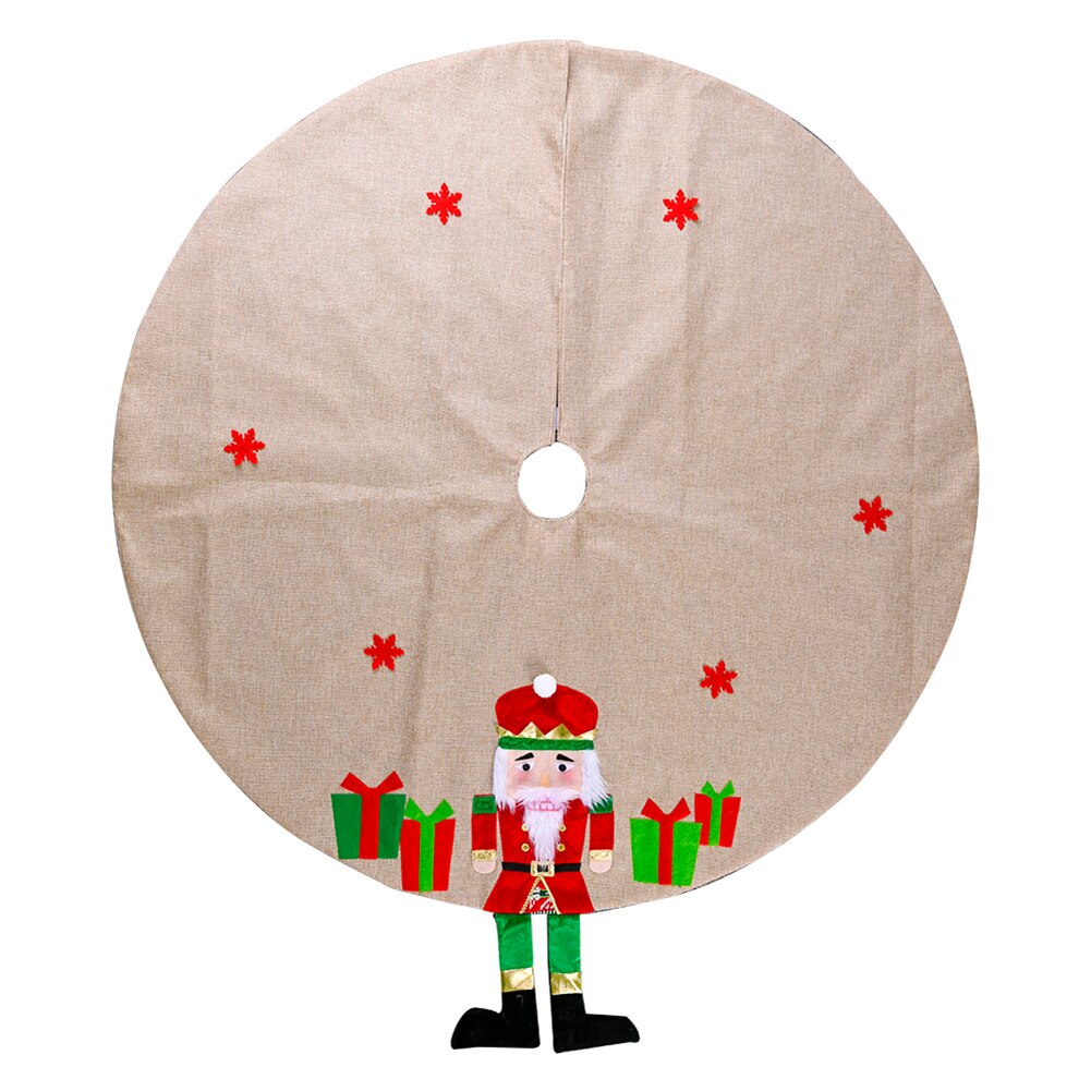 Christmas Tree Skirt Circular Tree Base Tree Apron Festival Party Decor Merry Christmas for Home Skirts Year Decoration: E