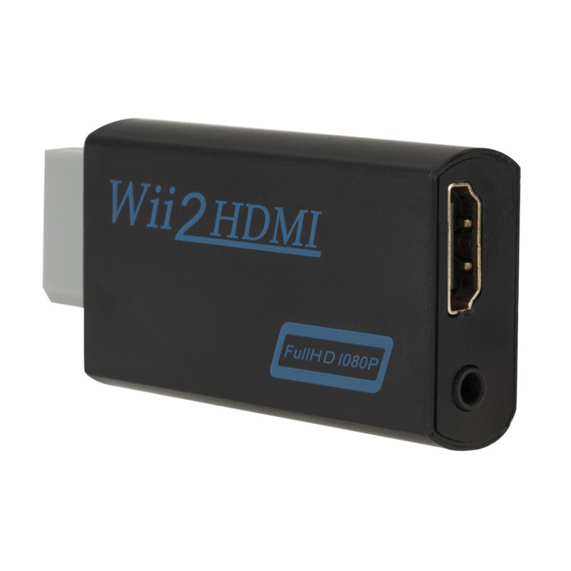 Full Hd 1080P Wii Converter Wii Naar Hdmi Wii 2 Hdmi Converter 3.5Mm Audio Voor Pc hdtv Monitor Display Wii Naar Hdmi Adapter