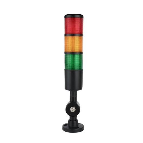 Industriële Multilayer Stack Light Led Signaalzuil Voorzichtigheid Licht Voor Cnc Machines Led Opvouwbare Buzzer Indicater Lamp: 24V fold black