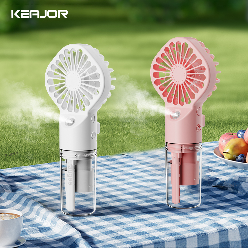 mini Przenośny Wiatraczek Nawilżający USB Akumulatorowy Wiatrak z Rozpylaczem Wody Wiszący na Szyję mini Przenośny Ręczny Wiatrak z Rozpylaczem Mały Wiatrak