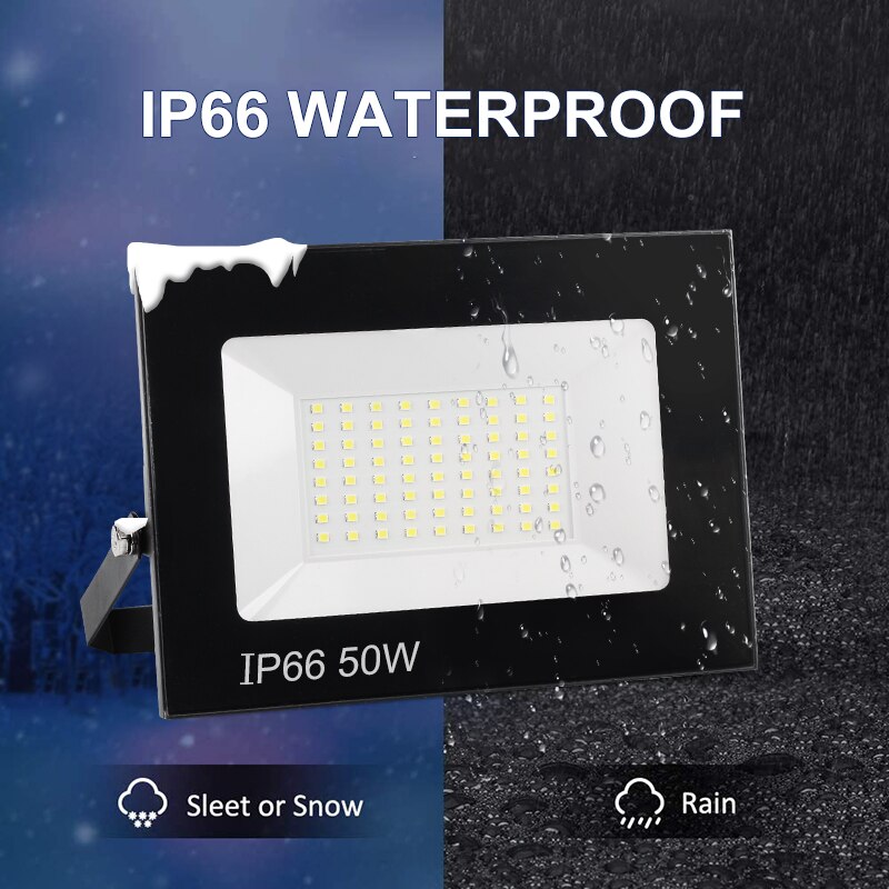 Ip66 vandtætte pir bevægelsessensor projektør led projektør lys 220v 240v udendørs væglampe 10w 20w 30w 50w projektør lys spotlight