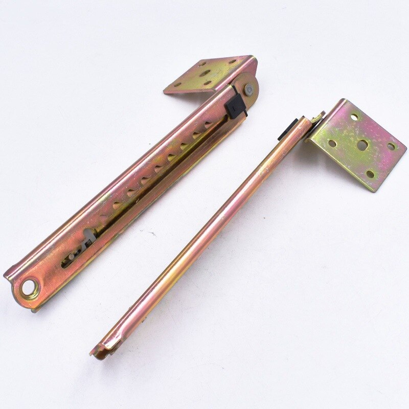 1 Pair Angle Lifting Rod Desk 10/7 Gear Adjusting Hinge Angle Hinge WITH Bracket Cabinet Door Lift Pneumatic Support Hardware