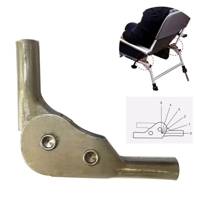 Folding Sofa Hinge 180 Degrees&amp; 5 Gears Steps Ratchet Hinges Chair for Armrest Backrest Adjustable Connector Easy to Use: 5 Gears 180