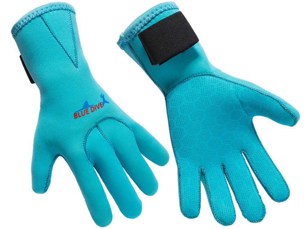 3Mm Neopreen Duiken Handschoenen Warme Handschoenen Scuba Dive Handschoenen Snorkelen Apparatuur Anti Scratch Keep Warm Wetsuit: Sky Blue / S