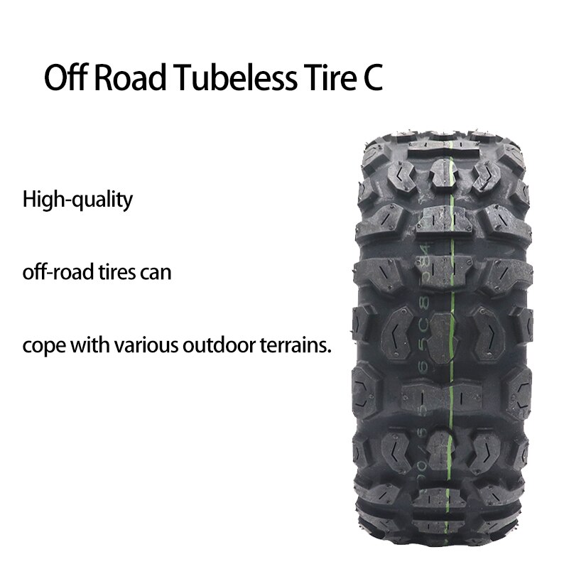 90/65-6.5 City Road Off Road Winter Snow Tires 11 Inch Tubeless Tire for Dualtron Ultra Speedual Plus Zero 11x Electric Scooters: Tubeless Tire C
